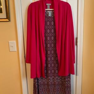 Catherine’s 2x dress with jacket.